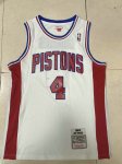 Maillot de Basket #4 Dumars Pistons M&N Blanc